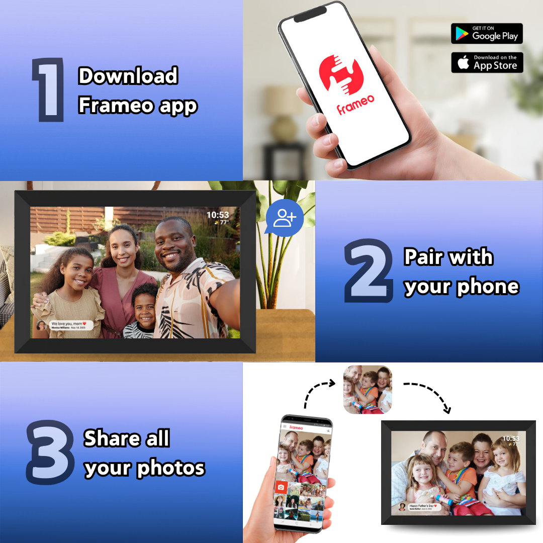 Timebox™ Digital Picture Frame 10.1" Black