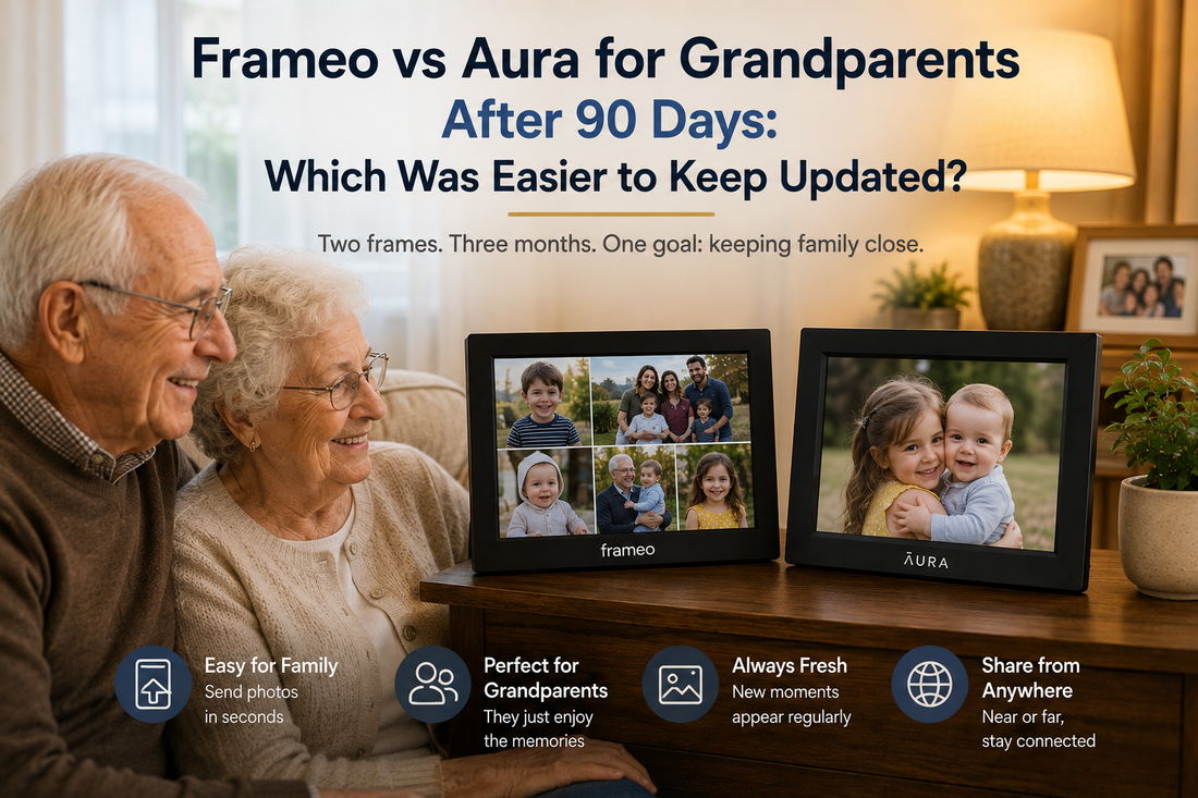 Frameo vs Aura: Keeping Family Close