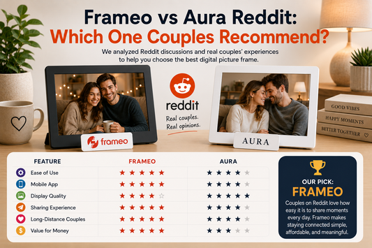 Frameo vs Aura: couple approved comparison