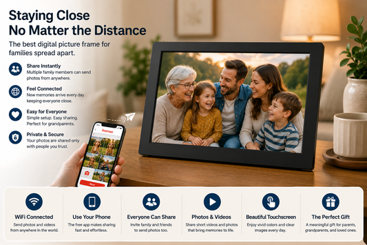 Staying connected with family digitally