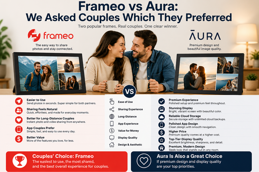 Frameo vs Aura comparison guide