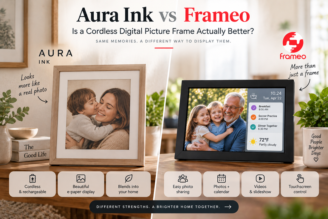 Aura Ink vs Frameo: Digital Frame Showdown