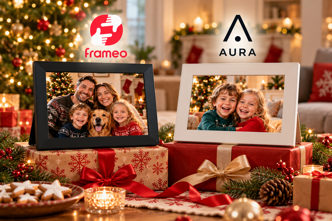 Festive Digital Frames Gift Display