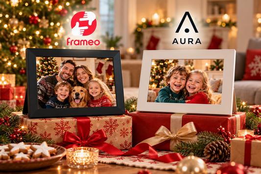 Festive Digital Frames Gift Display