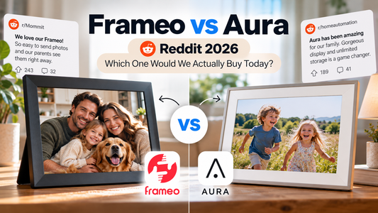 Frameo vs Aura: Digital Frame Showdown