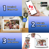 Timebox™ Digital Picture Frame 10.1" Slim Acrylic