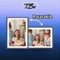 Timebox™ Digital Picture Frame 10.1" Black & White