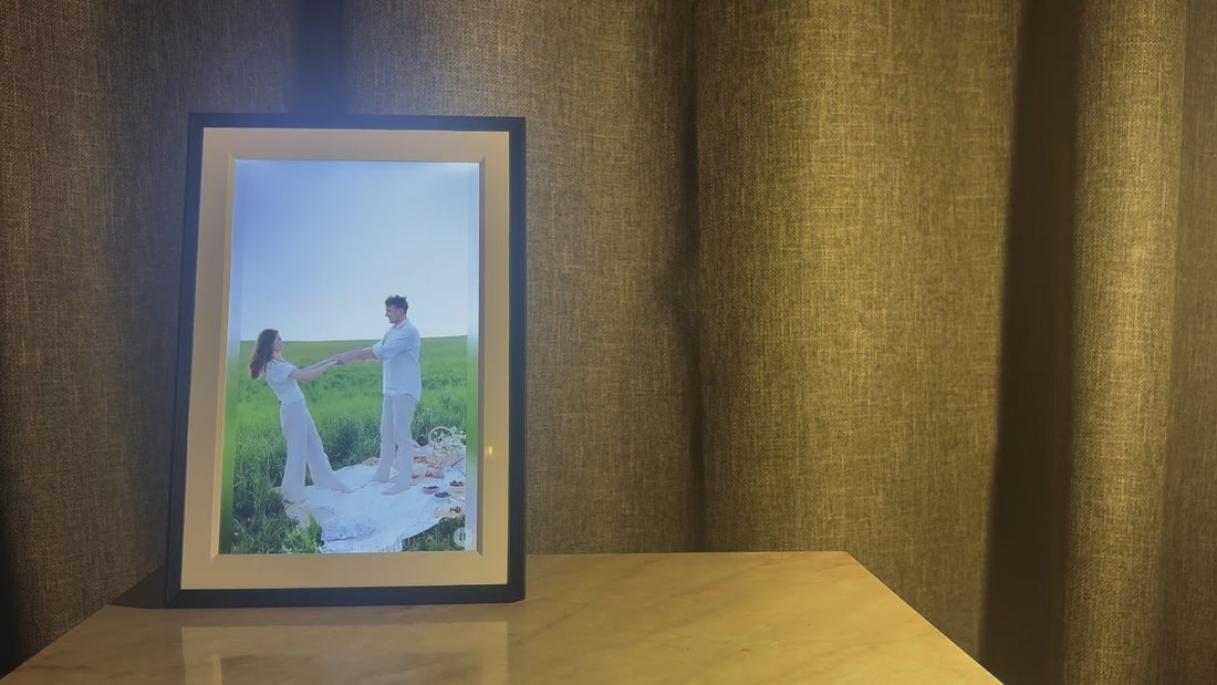 Frameo digital picture frame showing cherished memories that never fade — always within reach